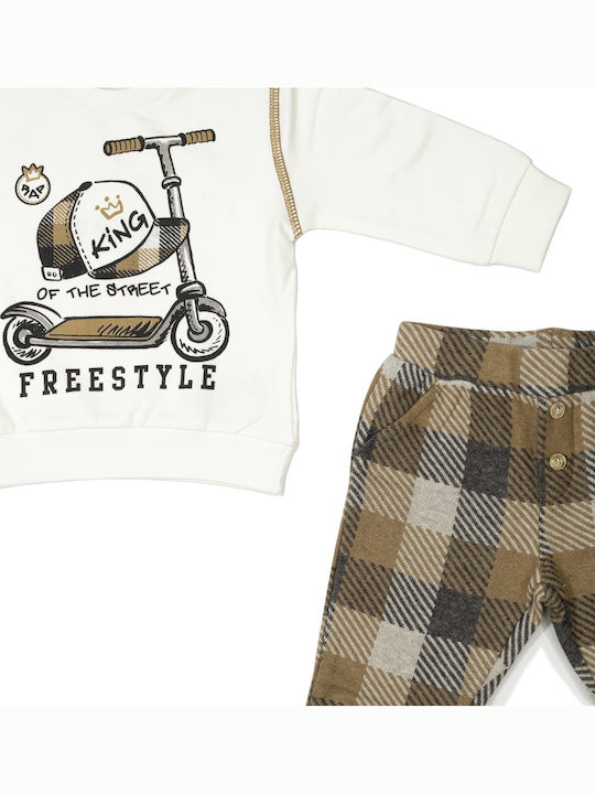 Kinder-Set mit Hose Winter 2Stück Ecru