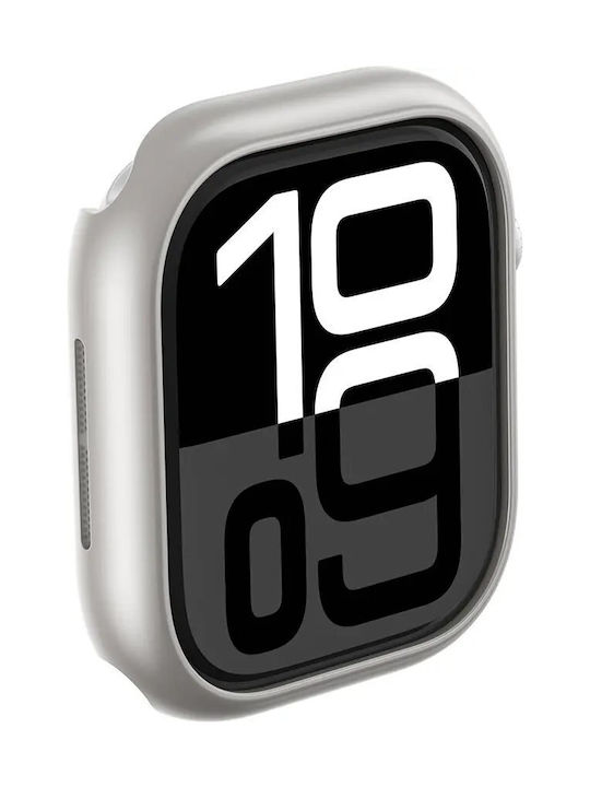AmazingThing Minimal Plastic Case in Silver color for Apple Watch 46mm