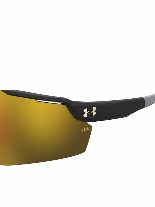 Under Armour Levelup Unisex Γυαλιά Ηλίου με Μαύρο Κοκκάλινο Σκελετό και Μαύρο Φακό 2M2/2B
