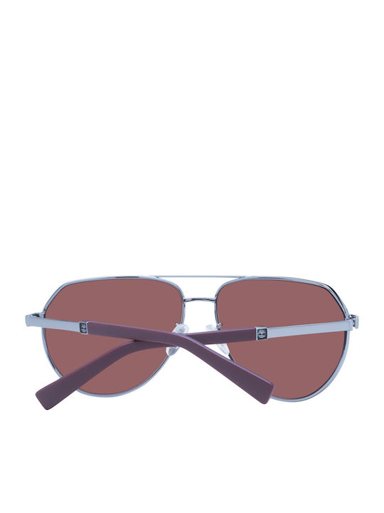 Timberland Men's Sunglasses with Silver Metal Frame TB9340-H 08H