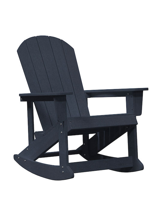 Scaun balansoar Lemn Navy Blue 73.5x92x90cm