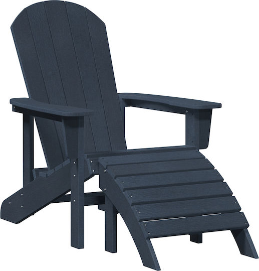 Scaun de exterior Lemn Navy Blue 2buc