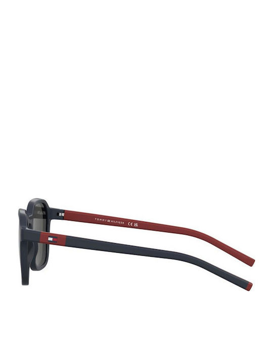 Tommy Hilfiger Unisex Sonnenbrillen mit Marineblau Horn umrandetem Rahmen und Gray Gläser TH2245/S PJP/IR