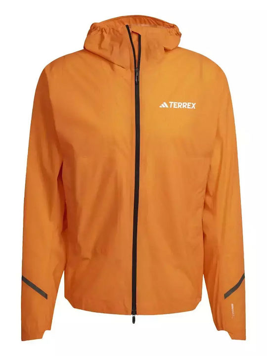 Terrex Xperior Athletic Jacket Waterproof Semi Impact Orange