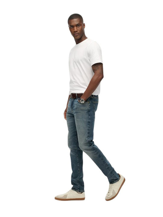 M D1 Pantaloni Jeans pentru Bărbați cu Croială Slim Blue