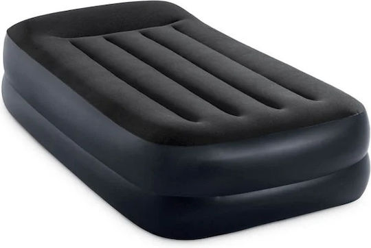Intex Saltea Gonflabilă Pentru Camping Cu Pompă Electrică Integrată Neagră