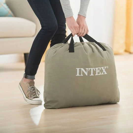 Intex Saltea Gonflabilă Pentru Camping Cu Pompă Electrică Integrată Neagră