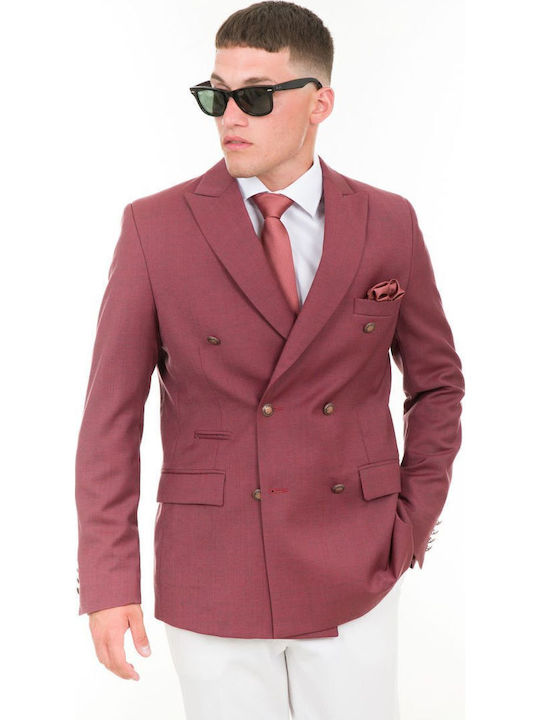 Men's Suit Jacket Pomegranate