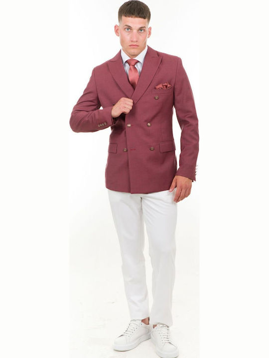 Men's Suit Jacket Pomegranate