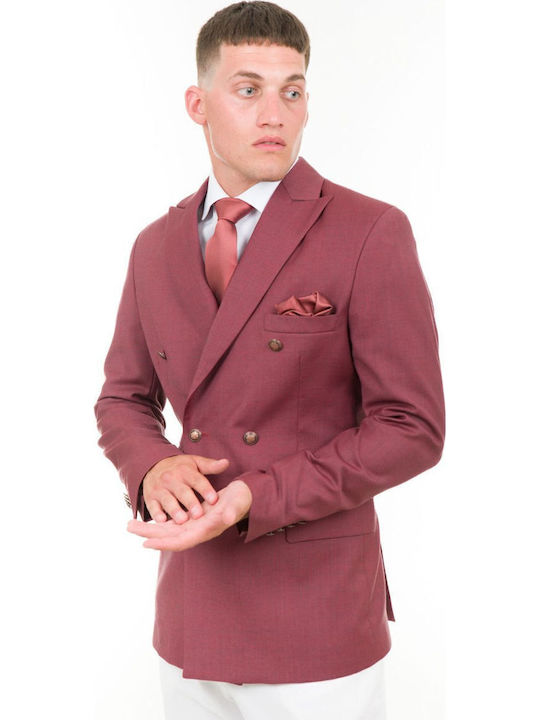 Men's Suit Jacket Pomegranate