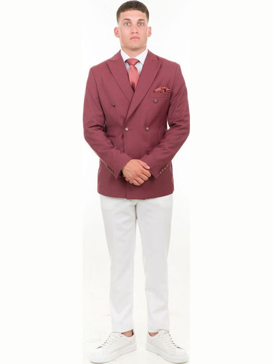 Men's Suit Jacket Pomegranate
