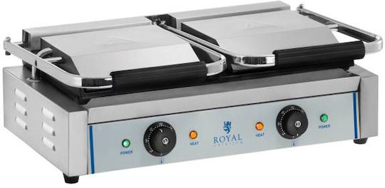Royal Catering Επαγγελματική Τοστιέρα με Μαντεμένιες Λείες Επιφάνειες 3600W