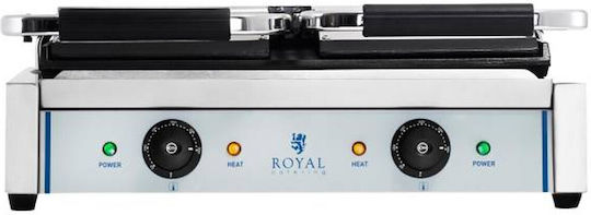 Royal Catering Επαγγελματική Τοστιέρα με Μαντεμένιες Λείες Επιφάνειες 3600W