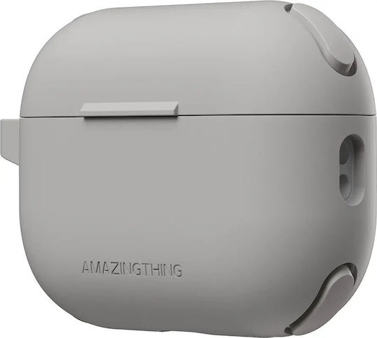 AmazingThing Omni Θήκη Σιλικόνης σε Γκρι χρώμα για Apple AirPods Pro 2
