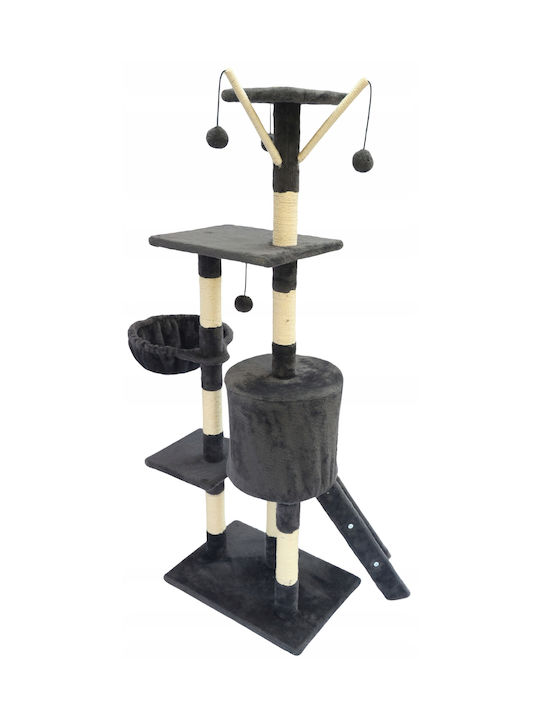 Cat Playset 51x36x138 Cm 6 Levels Sisal Toys Black