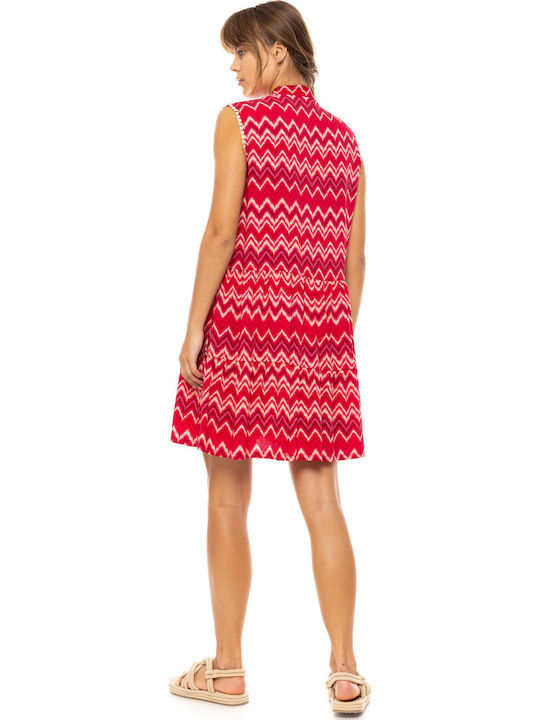 Pink Label Damen Kaftan Strand Mehrfarbig