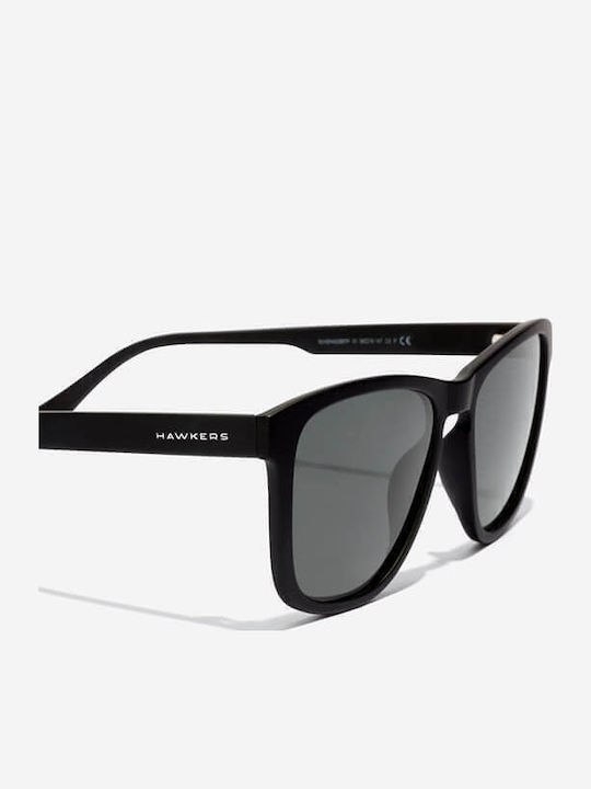 Hawkers Zhanna Unisex Sunglasses with Black Plastic Frame and Gray Polarized Lens HZHA22BBTP