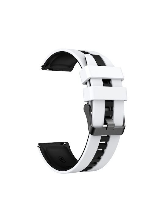 Amazfit GTS 3 Brățară Sport Dublu Culoare din Silicon 20mm Alb+Negru Amazfit GTS 3 Brățară Sport Dublu Culoare din Silicon 20mm Alb+Negru