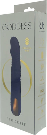 Dream Toys Goddess Collection Clasic Vibrator cu Telecomandă 3.6cm Albastru