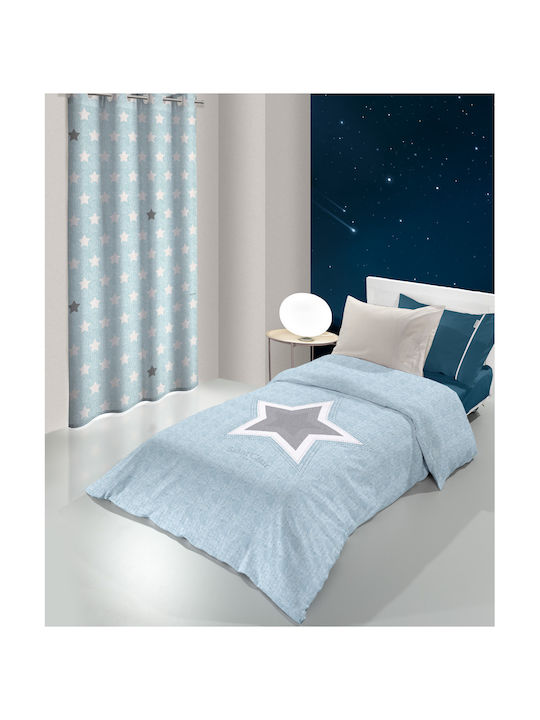 Saint Clair Pirineo Детски Плик за Завивка Единичен Памучен Синьо 160x220бр
