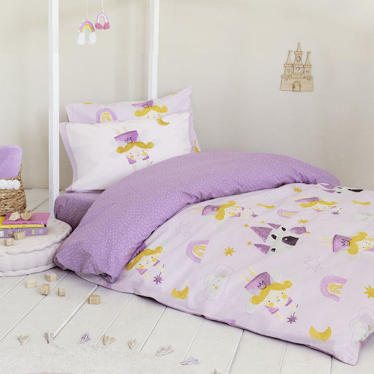Nima Set Kids Duvet Cover Single with Pillowcase Cotton 160x240cm