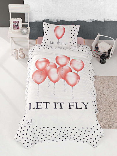 Beauty Home Fly Set Kids Duvet Cover Single with Pillowcase Cotton 6110 160x240cm