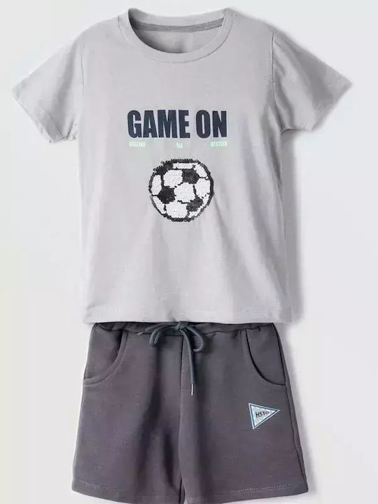 Kids' Set with Shorts Summer 2pcs Gray