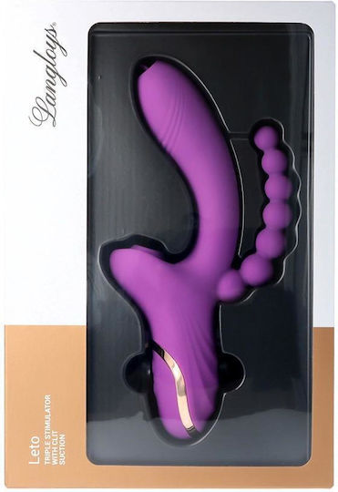 Langloys Leto Vibrator Iepurele 22.1cm Violet