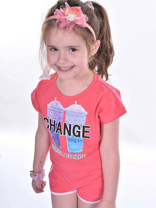 Kinder-Set mit Shorts Sommer 2Stück Fuchsie Change
