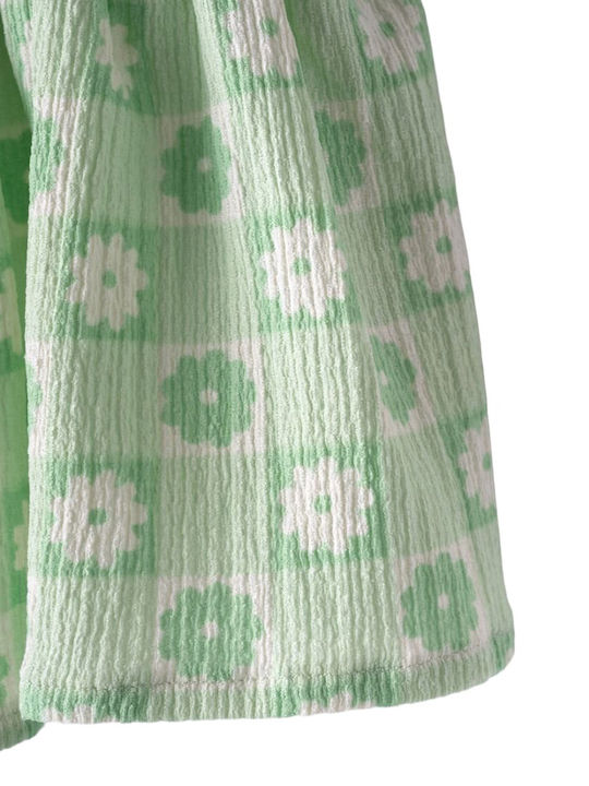 Kids' Set with Pants Summer 2pcs Green Blouse