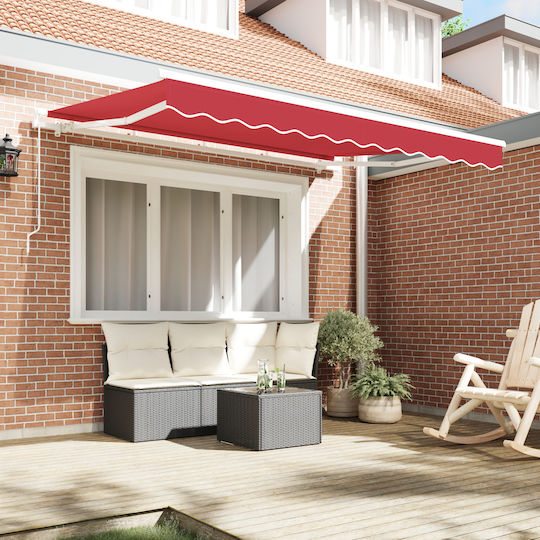 vidaXL Awning fabric Red 2.5x3m