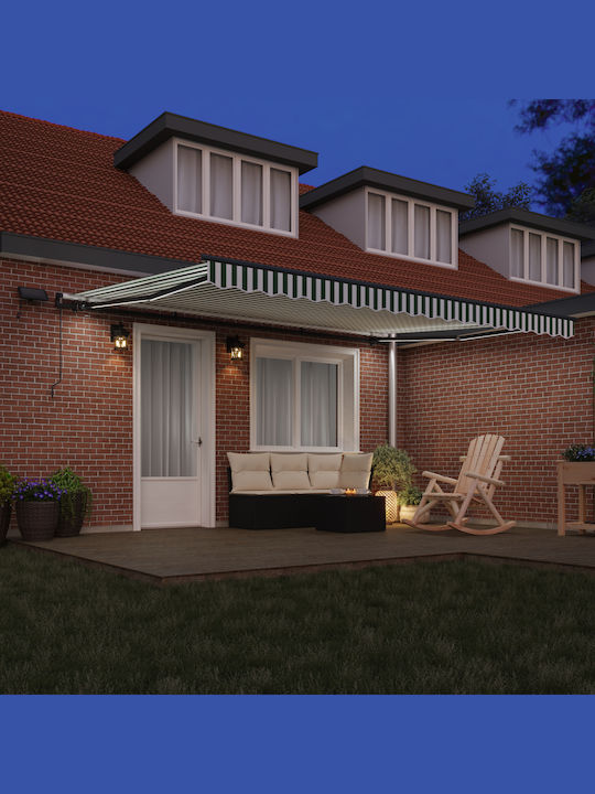 vidaXL Terrasse Zelt mit LEDs Grüne 4.5x3m