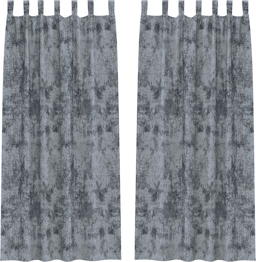 vidaXL vidaXL Window Curtain Set with Tunnel Gray 140x225cm