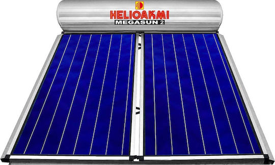 Helioakmi Megasun Încălzitor solar de apă 300lt Sticlă Energie Triplă Pompă de căldură 4.2 m² Selectiv