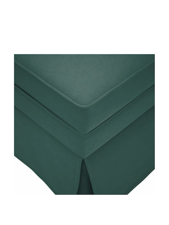 Velvet Recliner Green L145xW56xH70cm