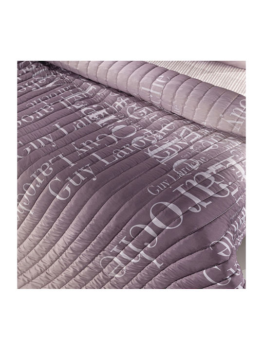 Guy Laroche Estella Κουβερλί Υπέρδιπλο Lilac 220x240cm