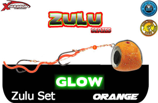 Set X-paragon Zulu Tenya Slider 125gr Portocaliu Glow Fluorescent