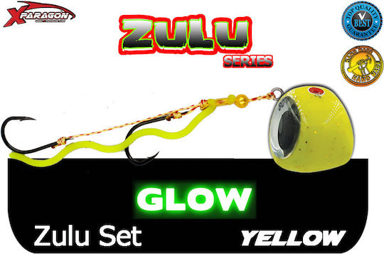 X-paragon Zulu Tenya Set de Momeli Artificiale 125gr Culoare Galben Fluorescent