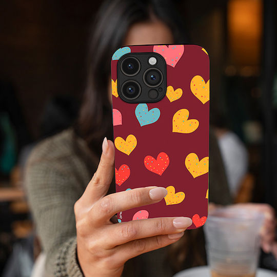 Θήκη Sonique Heart Series Realme 12 Plus 5g Μπορντώ