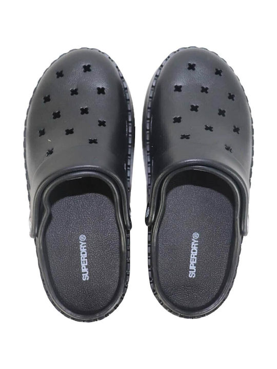 Superdry Femei Sabot Negre