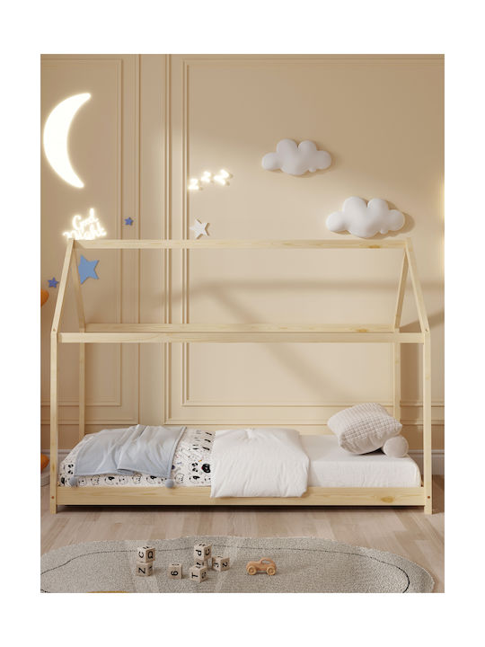 Pepe Montessori Kids Bed Montessori Single Beige for Mattress 90x190cm