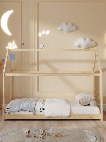 Pepe Montessori Kids Bed Montessori Single Beige for Mattress 90x190cm