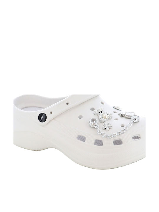 B-Soft Women's Clogs White