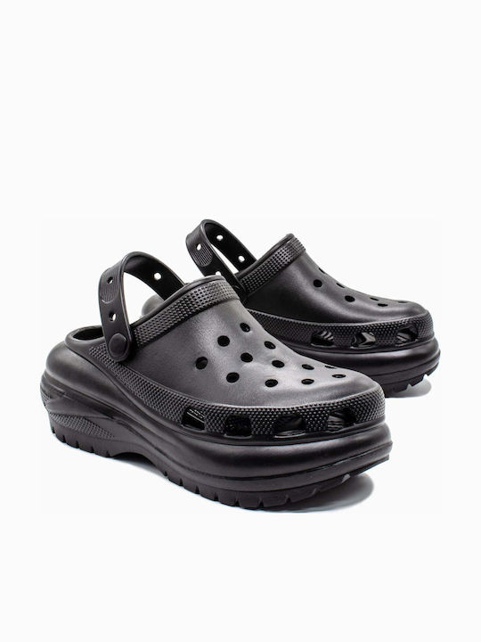 Seven Damen Clogs Schwarz