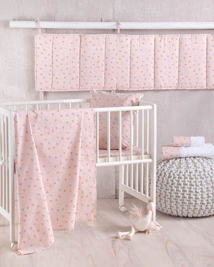 Rythmos Tiny Heart Crib Bumpers Classic Inside Somon 43x200cm