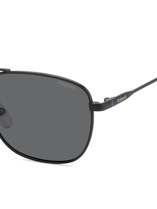 Polaroid Ochelari De Soare Pentru Bărbați Cu Ramă Metalică Neagră Și Lentile Polarized Gri PLD4172/G 003/M9
