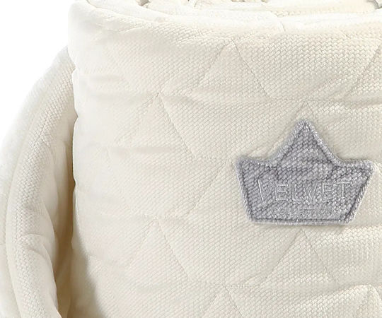 La Millou Velvet Crib Bumpers Classic Inside White