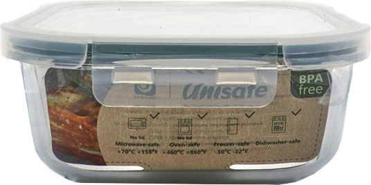 Uniglass Δοχείο Φαγητού Διάφανο 1lt Uniglass Δοχείο Φαγητού Διάφανο 1lt