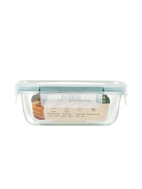 Uniglass Δοχείο Φαγητού Γυάλινο Διάφανο 370ml