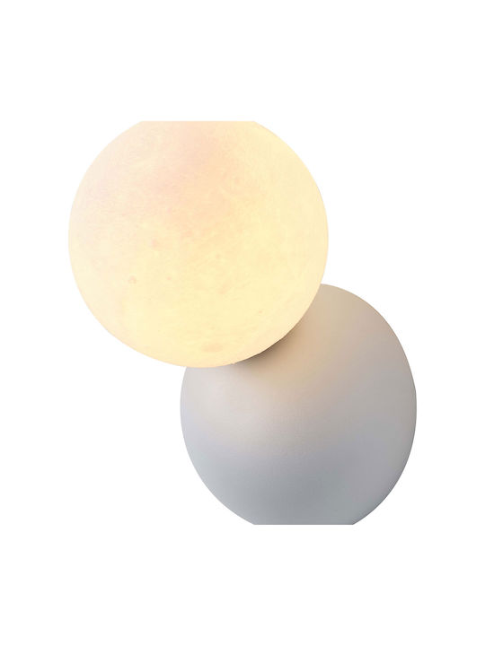 Eurolamp Moderner Wandleuchte mit Lampenbirnensockel G9 Weiß 12x12cm